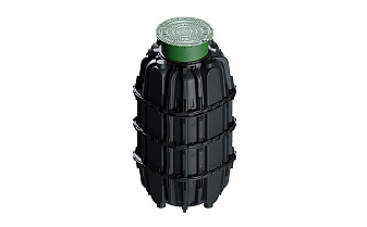 Колодец пластиковый с крышкой люка универсальный AQUASTOK, H2300-2500 мм