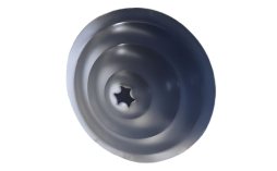 Накладка декоративная BRAAS, 125/90 мм, сталь, графит