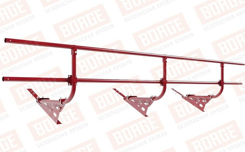 Кровельное ограждение Borge для черепичной кровли оцинкованное RAL 3003, 300*60 см