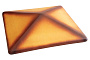 Клинкерный заборный оголовок King Klinker 11 Desert rose tone, 445*445*90 мм