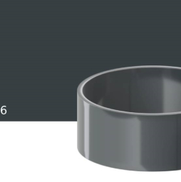 Хомут трубы KROP PVC для системы D 75/63 мм, RAL 7016