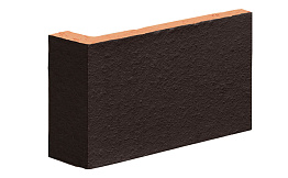 Клинкерная плитка угловая остроугольная King Klinker Dream House 18 Volcanic black, 35*65*120*10 мм