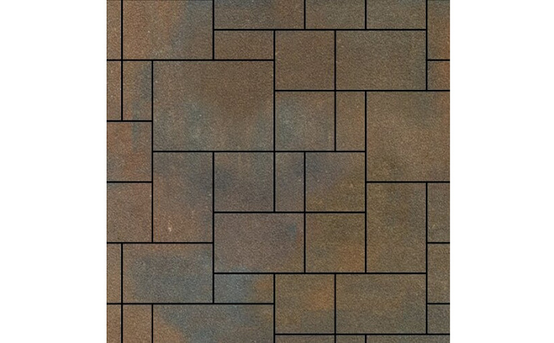 Плитка тротуарная SteinRus Инсбрук Альпен Б.7.Псм.6 Native, ColorMix Штайнрус, толщина 60 мм