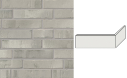 Клинкерная плитка угловая Stroeher Kontur CG, 482 graubrand, 240*115*52*12 мм