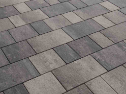 Плитка тротуарная Старый город Б.1.Фсм.6 колормикс гладкий туман, комплект 3 шт, толщина 60 мм