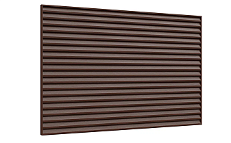 Забор-жалюзи Aquasystem PURAL MATT BT, Estet 60, RAL 8017, фактурная