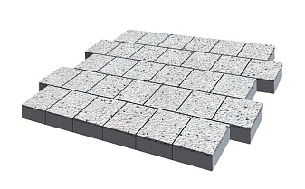 Плитка тротуарная SteinRus, Valencia Б.3.К.8, Backwash, Мрамор, 300*300*80 мм