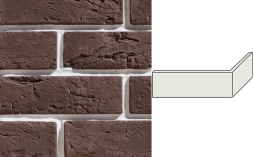 Декоративный кирпич Leonardo Stone угловой элемент Лион 190/90*65*13 мм 709