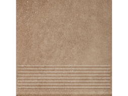 Клинкерная ступень с насечками Paradyz Mattone Sabbia, Brown, 300*300*8,5 мм