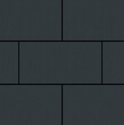 Плитка тротуарная SteinRus, Парк Плейс Б.3.П.6, гладкая, графит, 600*300*60 мм