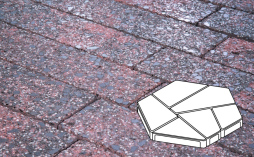 Плитка тротуарная Готика Granite FINERRO, Полигональ Б.8.Фсм.8, Дымовский, 893*780*80 мм