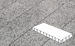 Плитка тротуарная Готика, Granite FINO, Плита Б.9.П.10, Цветок Урала, 900*300*100 мм