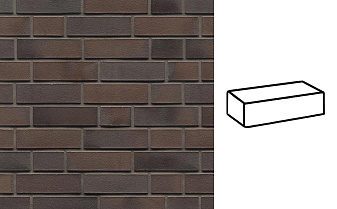 Кирпич клинкерный Westerwaelder Klinker WK 833A, Schwarz-braun, 240*55*71 мм