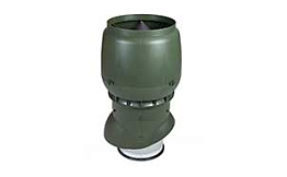 Изолированный вентиляционный выход Vilpe XL - 250/ИЗ/500 зеленый + колпак