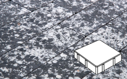 Плитка тротуарная Готика, Granite FINO, Квадрат В.2.К.8, Диорит, 200*200*80 мм