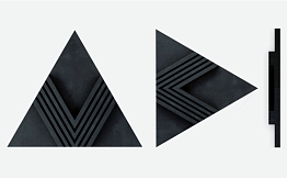3D-плитка ARCHITECTILES Trigon, черный, 200*200*200*20 мм