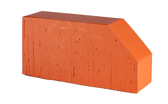 Печной кирпич фигурный полнотелый Lode Janka F6 гладкий, 250*120*65 мм