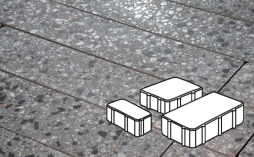 Плитка тротуарная Готика, City Granite FINO, Новый Город Б.2.Псм.6, Галенит, 240/160/80*160*60 мм