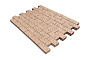 Плитка тротуарная SteinRus Прямоугольник В.6.П.8 Backwash, Грейзен, 200*100*80 мм