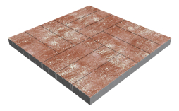 Плитка тротуарная SteinRus Гранада Б.7.П.8, гладкая, Порто, 600*200*80 мм