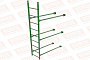 Лестница фасадная Borge (нижняя секция) оцинкованная RAL 6002, 2,7 м