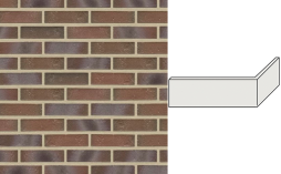 Клинкерная плитка угловая ручной формовки Feldhaus Klinker NF 14 W721 accudo cerasi maritim 240*71*115*14 мм