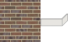 Клинкерная плитка угловая ручной формовки Feldhaus Klinker NF 14 W721 accudo cerasi maritim 240*71*115*14 мм