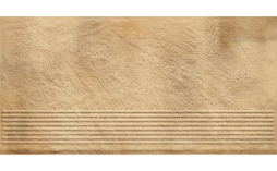 Клинкерная ступень с насечками Paradyz Eremite Sand, 600*300*8,5 мм