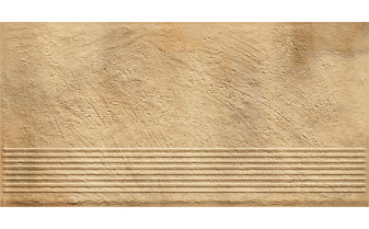 Клинкерная ступень с насечками Paradyz Eremite Sand, 600*300*8,5 мм
