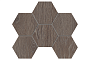 Мозаика Estima Hexagon Kraft Wood KW03, 285*250*10 мм