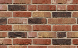 Кирпич облицовочный ручной формовки Muhr Nr 69, Old Saxon Blend, 210*45-50*65 мм