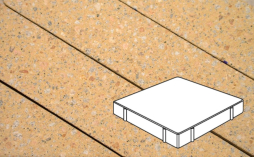Плитка тротуарная Готика, City Granite FINERRO, Квадрат Б.5.К.8, Павловское, 500*500*80 мм