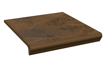 Клинкерная ступень с капиносом Paradyz Semir Beige, 330*300*11 мм