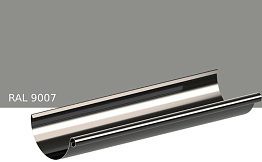 Желоб водосточный KROP STAL для системы D 150/100 мм, RAL 9007, 3 м