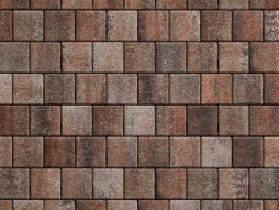 Плитка тротуарная Квадрат А.3.К.4 листопад гранит клен, 100*100*40 мм