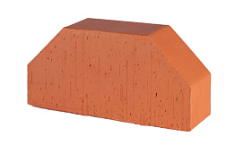 Печной кирпич фигурный полнотелый Lode Janka F7 гладкий, 250*120*65 мм