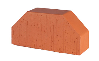 Печной кирпич фигурный полнотелый Lode Janka F7 гладкий, 250*120*65 мм