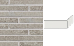 Клинкерная плитка угловая Stroeher Riegel 50, 452 silber-grau, 240*115*52*14 мм