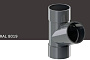 Тройник 67 градусов KROP PVC для системы D 130/90 мм, RAL 8019
