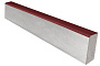 Садовый бордюр SteinRus БР 100.20.8R, гладкая, частичный прокрас, красный, 1000*200*80 мм