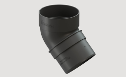 Колено трубы Docke STANDARD 45 градусов, серый