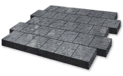 Плитка тротуарная SteinRus Валенсия Б.3.К.8, Old-age, ColorMix Актау, 300*300*80 мм