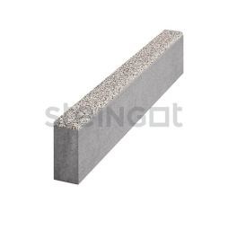 Тротуарный бордюр садовый Steingot, Премиум, Белый гранит (Bianco Nero), 1000*200*80 мм