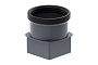 Муфта с уплотнителем для трубы 80*80/90 мм KROP UNI PVC/STAL, RAL 7016