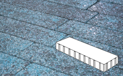 Плитка тротуарная Готика, City Granite FINERRO, Плита Б.3.П.10, Азул Бахия, 500*125*100 мм