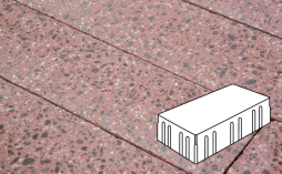 Плитка тротуарная Готика, Granite FINO, Скада без фаски В3.П.10, Ладожский, 225*150*100 мм