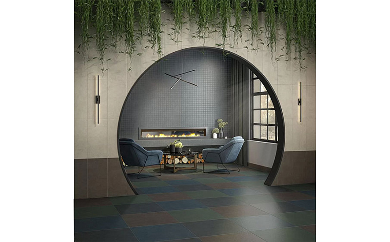 Керамогранит KERAMA MARAZZI Про Чементо зеленый обрезной, 600*600*9 мм