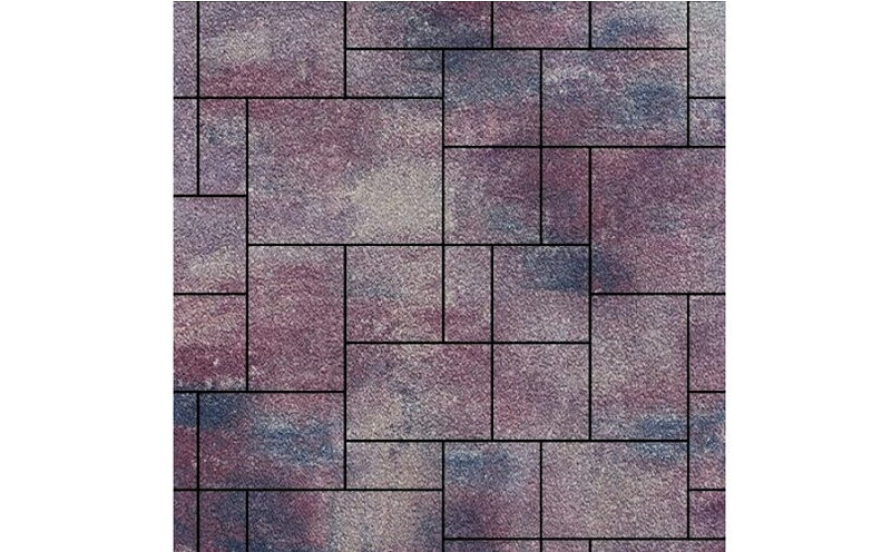 Плитка тротуарная SteinRus Инсбрук Альпен Б.7.Псм.6 Native, ColorMix Каратау, толщина 60 мм