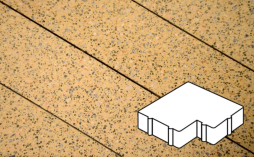 Плитка тротуарная Готика, Granite FINO, Калипсо Б.2.Ф.6, Жельтау, 200*200*60 мм
