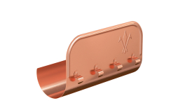 Ограничитель перелива прямой Aquasystem, медь, для системы D 125/90, 0,4 м